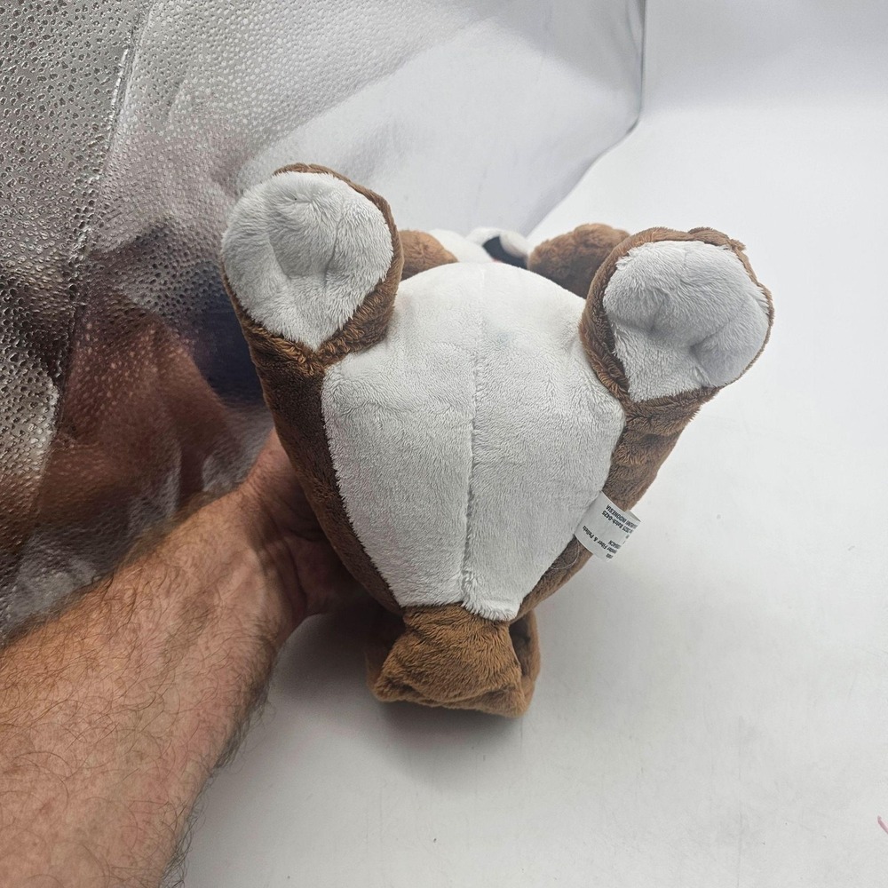Buc-ee's Beaver Plush Stuffed Animal Toy Medium Brown Brunswick GA Blue Shirt - Picture 8 of 11